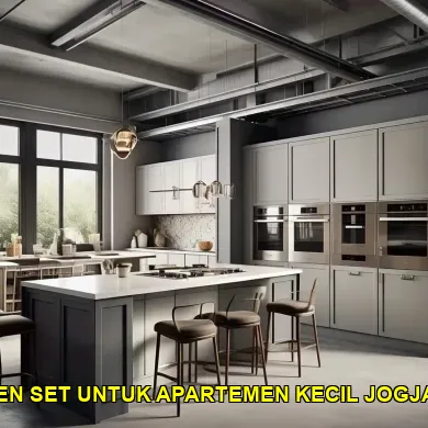 Desain Kitchen Set untuk Apartemen Kecil Jogja Modern